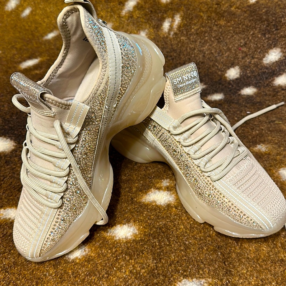 STEVE MADDEN GANZO-R Sneakers BLUSH MULT Size 8.0 NWOT/NWOB